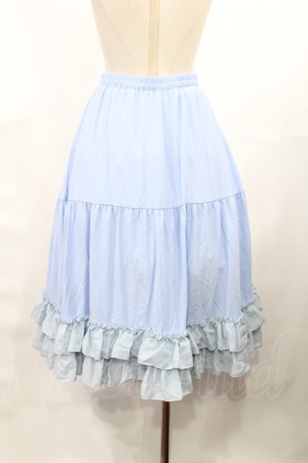 画像2: axes femme kawaii / ミディフリルペチスカート M サックス H-25-03-12-1013-AX-SK-NS-ZH (2)