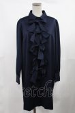 画像1: Maison de FLEUR Petite Robe / フロントリボンドレス M ネイビー H-25-03-12-1017-EL-OP-NS-ZH (1)