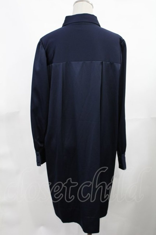 画像2: Maison de FLEUR Petite Robe / フロントリボンドレス M ネイビー H-25-03-12-1017-EL-OP-NS-ZH (2)