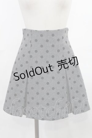 画像: REDYAZEL / ドットフロッキーボックスプリーツミニスカート S ブラック H-25-03-12-1020-LO-SK-NS-ZH