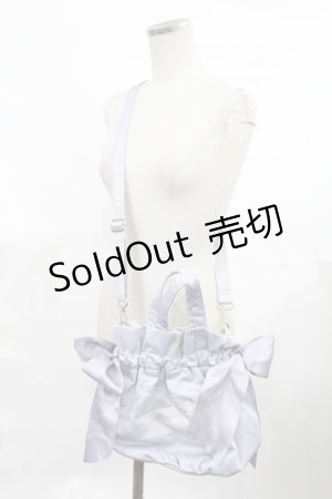 画像: Maison de FLEUR / ギャザー2Wayトートバッグ  ブルー H-25-03-12-1035-LO-BG-NS-ZH