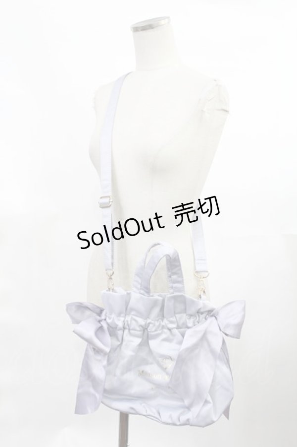 画像1: Maison de FLEUR / ギャザー2Wayトートバッグ  ブルー H-25-03-12-1035-LO-BG-NS-ZH (1)