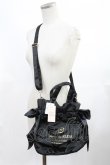 画像1: Maison de FLEUR / ギャザー2Wayトートバッグ  ブラック H-25-03-12-1036-LO-BG-NS-ZH (1)