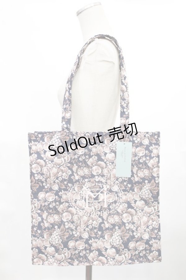 画像1: Maison de FLEUR Petite Robe canone / 心配性さんの安心トートバッグ  ネイビー H-25-03-12-1037-EL-BG-NS-ZH (1)