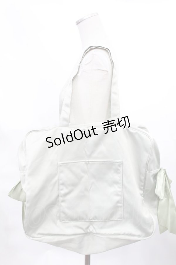 画像2: Maison de FLEUR / コンパクトキャリーバッグ  グリーン H-25-03-12-1038-LO-BG-NS-ZH (2)