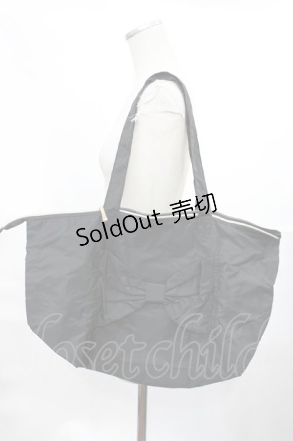 画像2: m petit by misako / サンリオキャラクターズコラボポーチ付きエコバッグ  クロミ/ブラック H-25-03-12-1039-LO-BG-NS-ZH (2)