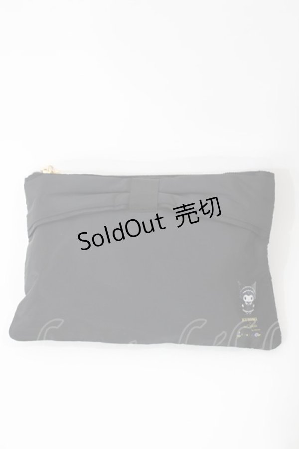 画像3: m petit by misako / サンリオキャラクターズコラボポーチ付きエコバッグ  クロミ/ブラック H-25-03-12-1039-LO-BG-NS-ZH (3)
