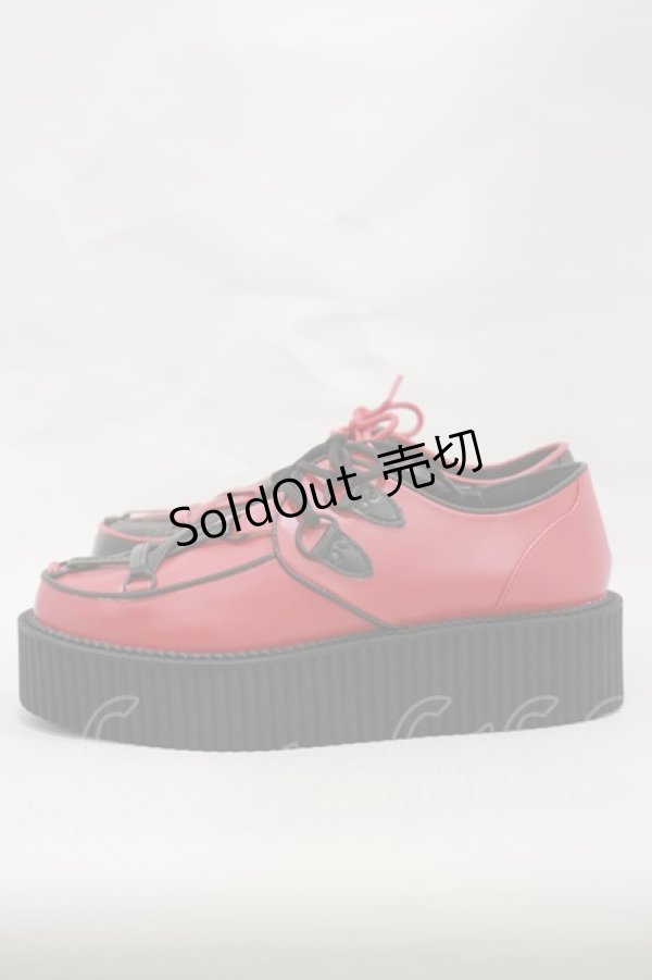 画像2: KILL STAR / Hexellent Creepersシューズ UK5(約24.0cm) レッド H-25-03-12-001-SL-SH-KB-ZH (2)