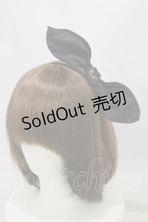 画像: MILK / リボンカチューシャ  黒 H-25-03-12-011-ML-AC-KB-ZH