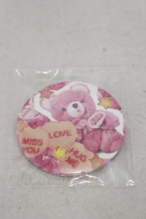 画像: Katie / BADGE 75 round  Pink Teddy H-25-03-12-012-LO-ZA-KB-ZH