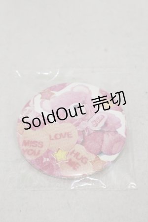 画像: Katie / BADGE 75 round  Pink Teddy H-25-03-12-012-LO-ZA-KB-ZH