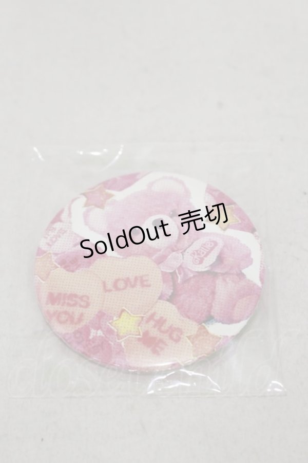 画像1: Katie / BADGE 75 round  Pink Teddy H-25-03-12-012-LO-ZA-KB-ZH (1)