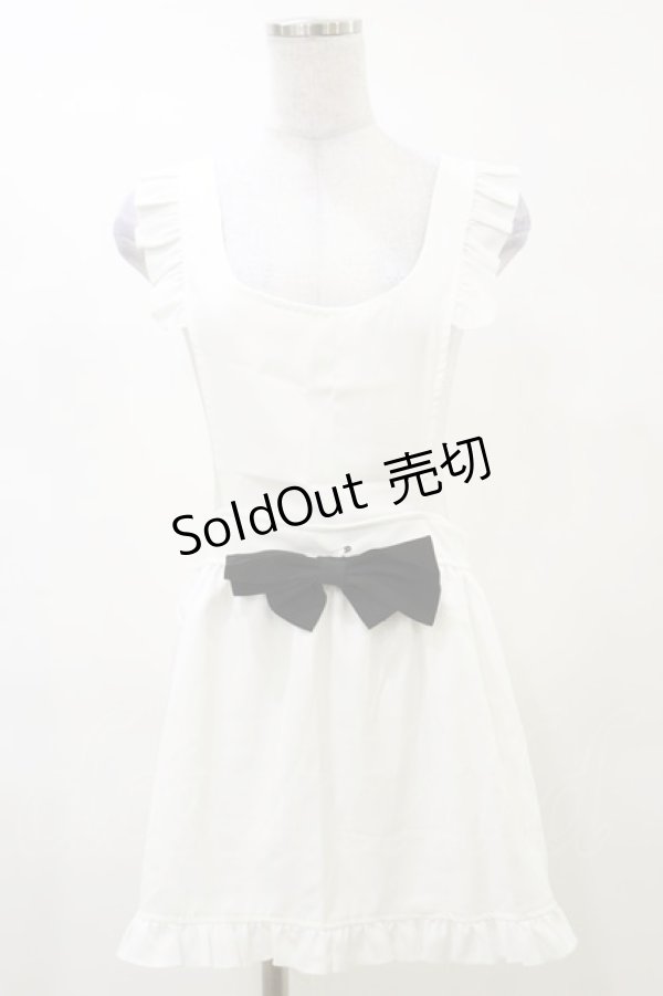 画像1: MARBLE / エプロン  白 H-25-03-12-014-GO-ZA-KB-ZH (1)