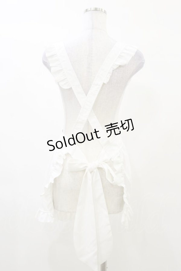 画像2: MARBLE / エプロン  白 H-25-03-12-014-GO-ZA-KB-ZH (2)