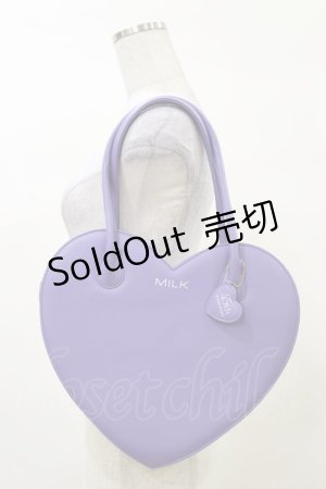 画像: MILK / 45thハートバッグ  パープル H-25-03-12-016-ML-BG-KB-ZH