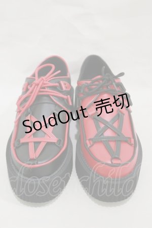 画像: KILL STAR / Hexellent Creepersシューズ UK6(約24.5cm) レッド H-25-03-12-002-SL-SH-KB-ZH