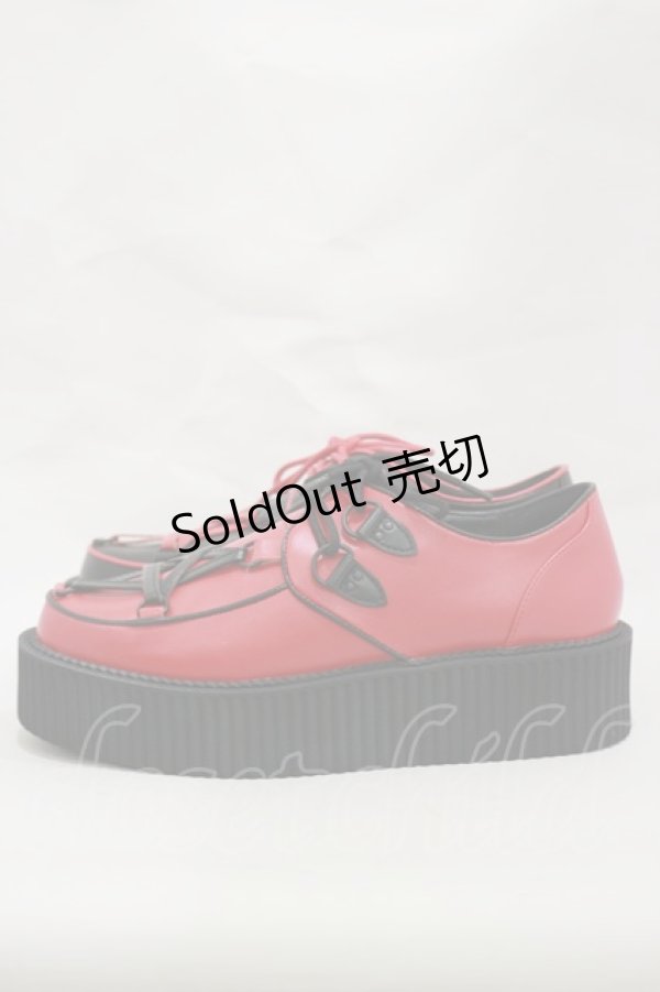 画像2: KILL STAR / Hexellent Creepersシューズ UK6(約24.5cm) レッド H-25-03-12-002-SL-SH-KB-ZH (2)