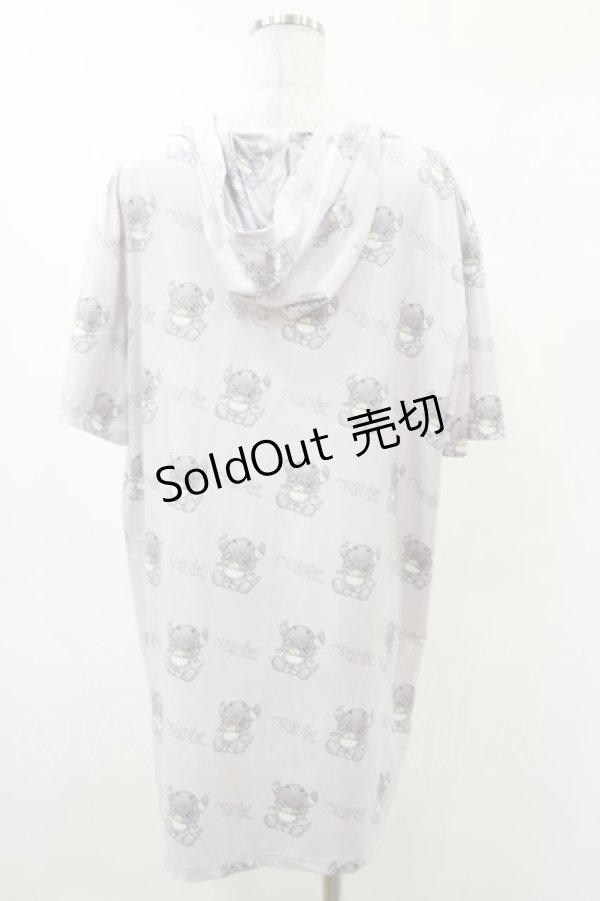 画像2: NieR Clothing / プリントロングプルパーカー  グレー H-25-03-12-039-PU-TO-KB-ZH (2)