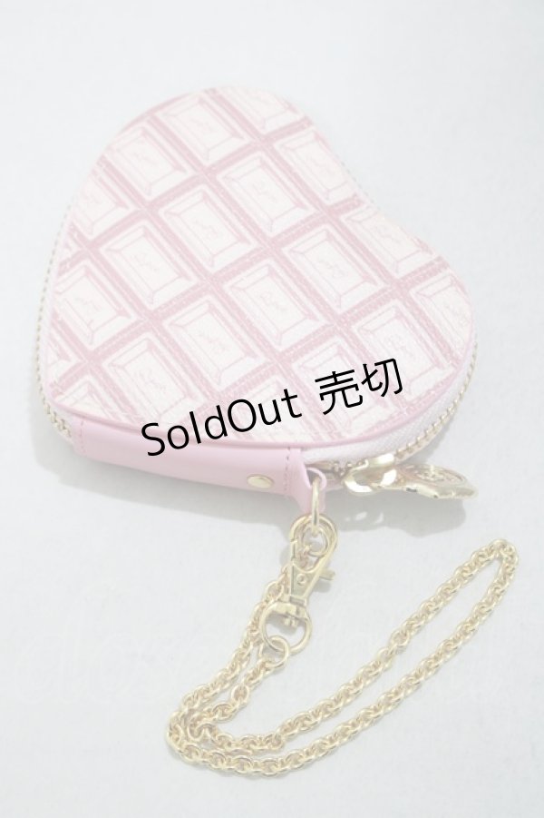 画像1: Q-pot. / Chocolate Heart Coin Case  ストロベリーチョコレート H-25-03-13-032-QP-ZA-KB-ZH (1)