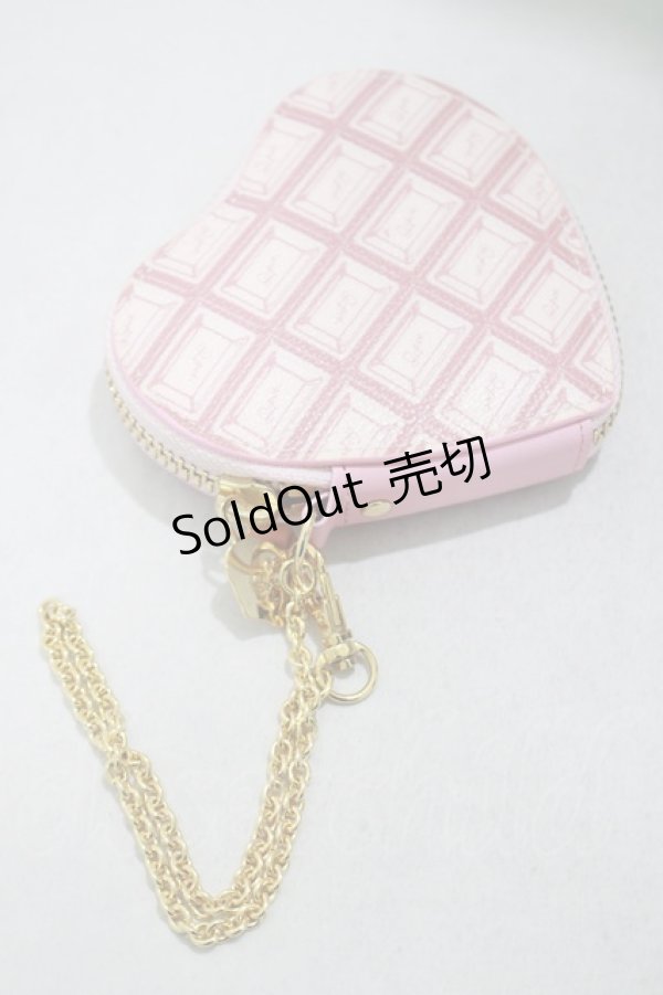 画像2: Q-pot. / Chocolate Heart Coin Case  ストロベリーチョコレート H-25-03-13-032-QP-ZA-KB-ZH (2)
