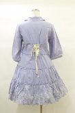 画像2: axes femme / ローズ刺繍ワンピース M ブルー H-25-03-13-1067-AX-OP-NS-ZH (2)