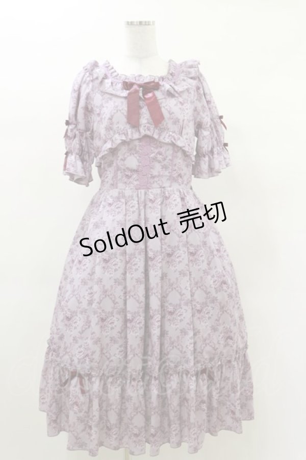 画像1: axes femme kawaii / クラシックローズワンピース M ピンク H-25-03-13-1074-AX-OP-NS-ZH (1)