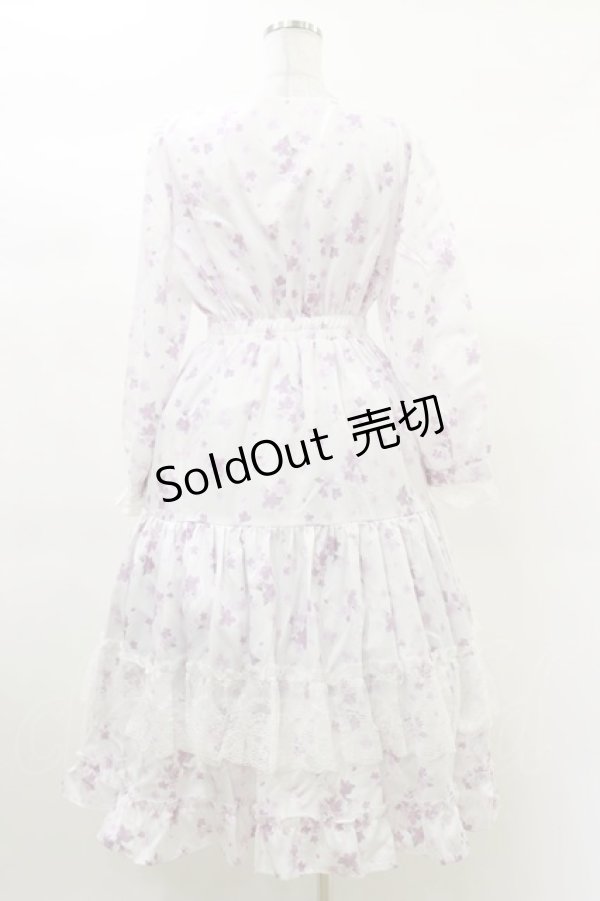 画像2: axes femme / SAKURAティアードワンピース M オフ H-25-03-13-1076-AX-OP-NS-ZH (2)