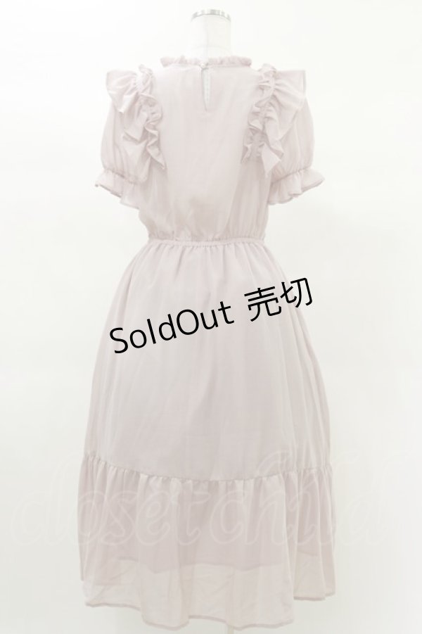 画像2: axes femme / ボリュームフリルワンピース M ピンク H-25-03-13-1079-AX-OP-NS-ZH (2)