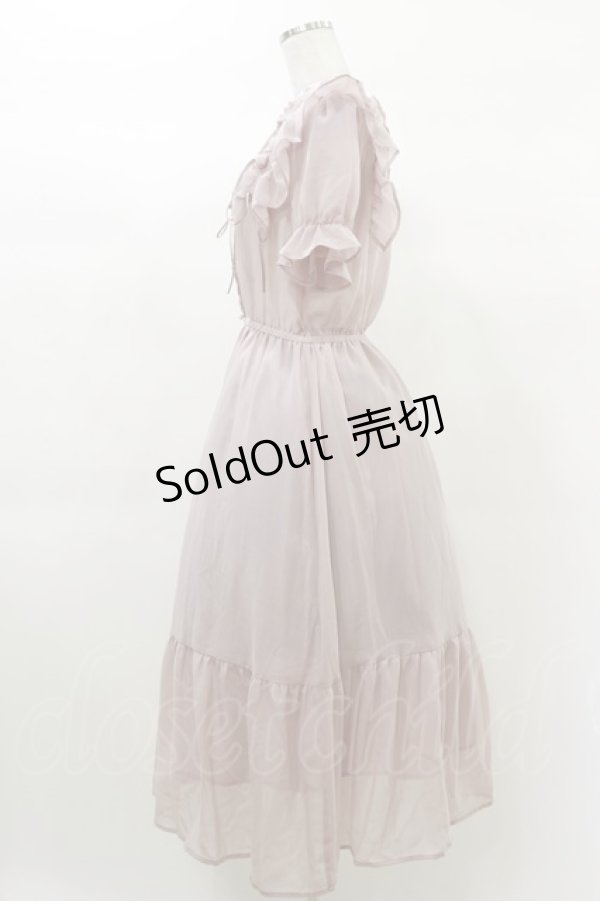 画像3: axes femme / ボリュームフリルワンピース M ピンク H-25-03-13-1079-AX-OP-NS-ZH (3)
