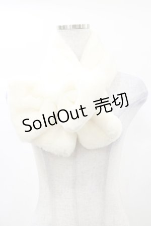 画像: axes femme POETIQUE / リボンファーマフラー  オフ H-25-03-13-1002-AX-ZA-NS-ZH