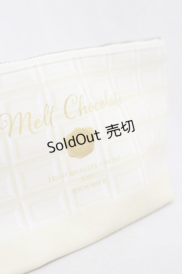 画像2: Amavel / Melt Chocolateポーチ  アイボリー H-25-03-13-1026-CA-ZA-NS-ZH (2)