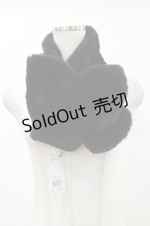 画像: axes femme POETIQUE / リボンファーマフラー  ブラック H-25-03-13-1003-AX-ZA-NS-ZH
