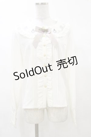 画像: Amavel / ハートの紋章ヴィンテージバックルブラウス Free オフ H-25-03-13-1035-CA-BL-NS-ZH