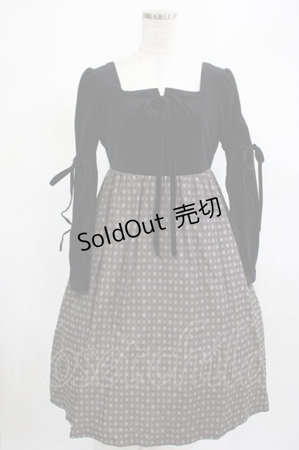 画像1: Jane Marple / 異素材ワンピース M ブラック H-25-03-13-008-JM-OP-KB-ZH (1)