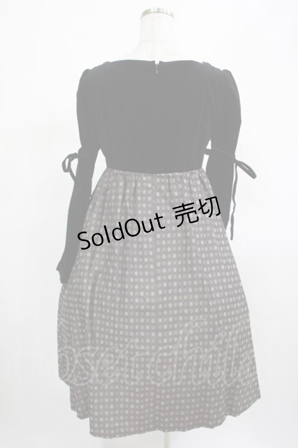 画像2: Jane Marple / 異素材ワンピース M ブラック H-25-03-13-008-JM-OP-KB-ZH (2)