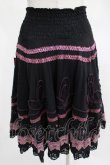 画像2: Ozz oneste / 刺繍レーススカート　  黒 H-25-03-13-011-OO-SK-KB-ZH (2)