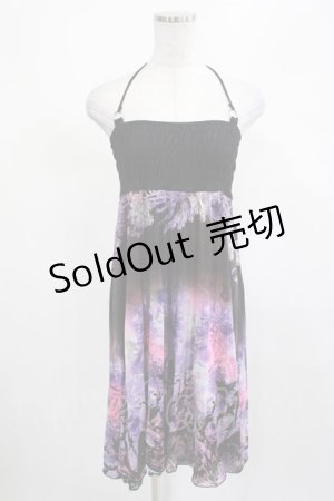 画像: Ozz oneste / 2Wayスカート/キャミ  黒×紫系 H-25-03-13-014-OO-TO-KB-ZH