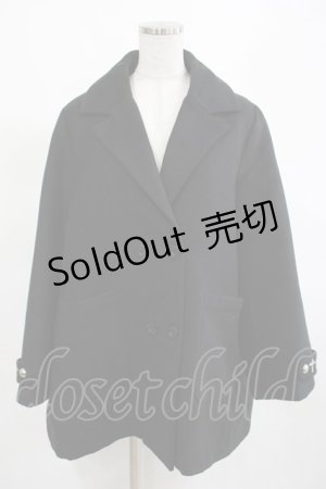 画像: Amilige / バックレースアップPコート  ブラック H-25-03-13-026-PU-CO-KB-ZH