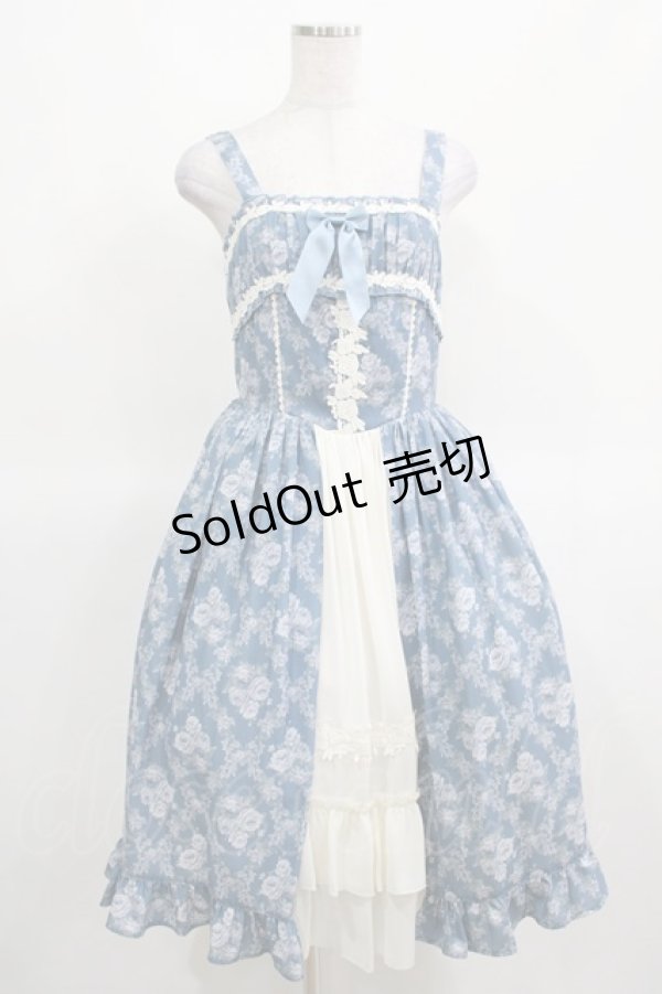 画像1: axes femme kawaii / クラシックローズジャンスカ M ブルー H-25-03-14-001-AX-OP-NS-ZH (1)