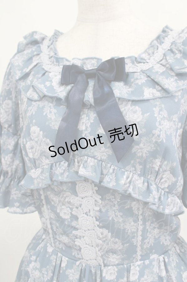 画像5: axes femme kawaii / クラシックローズワンピース M ブルー H-25-03-14-002-AX-OP-NS-ZH (5)
