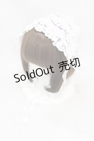 画像: ALICE and the PIRATES / 水彩の恋空と雨音のしらべ柄ヘッドドレス  ラベンダー H-25-03-14-1005-PA-AC-NS-ZH