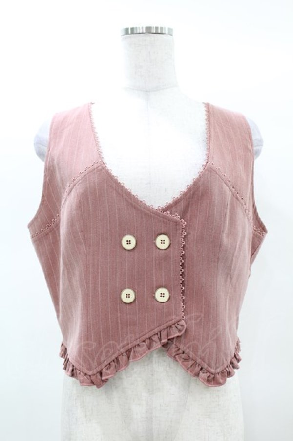 画像1: Forest Wardrobe（海外ロリータブランド） / 森林以北 ベスト 2XL あずきピンク H-25-03-14-1046-0-TO-NS-ZH (1)