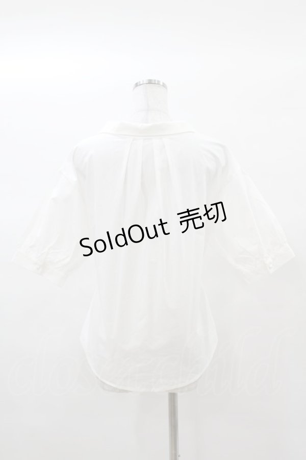 画像2: an another angelus / マリンタイカラー5分袖ブラウス Free OFF WHITE H-25-03-14-1050-CA-BL-NS-ZH (2)