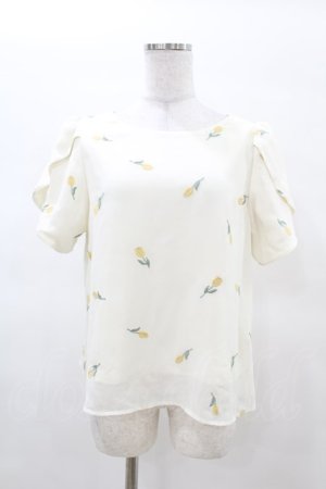 画像: F i.n.t / チューリップ刺繍プルオーバー Free OFF WHITE H-25-03-14-1052-CA-TO-NS-ZH