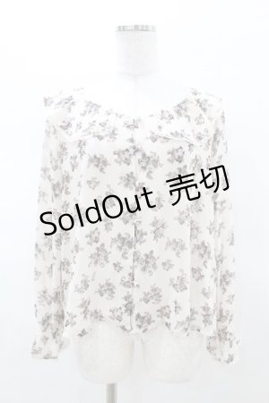 画像: an another angelus / 花柄シフォンブラウス Free IVORY H-25-03-14-1053-CA-BL-NS-ZH