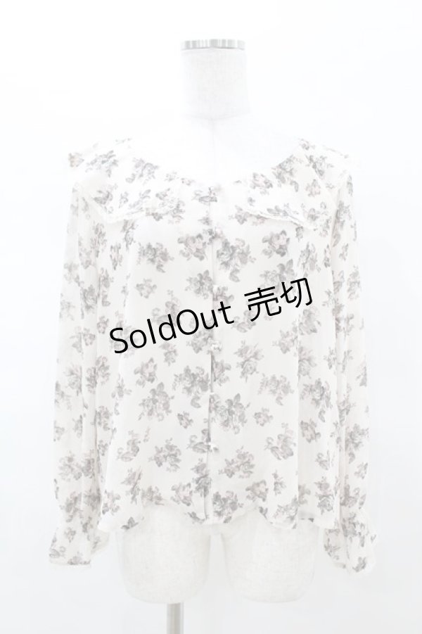 画像1: an another angelus / 花柄シフォンブラウス Free IVORY H-25-03-14-1053-CA-BL-NS-ZH (1)