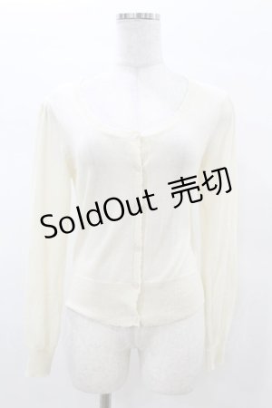 画像: F&A / ローズボタンニットカーディガン Free OFF WHITE H-25-03-14-1058-LO-TO-NS-ZH