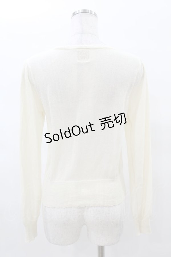 画像2: F&A / ローズボタンニットカーディガン Free OFF WHITE H-25-03-14-1058-LO-TO-NS-ZH (2)