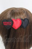 画像2: Angelic Pretty / Trio Heartクリップ  ブラック/レッド H-25-03-14-1008-AP-AC-NS-ZH (2)