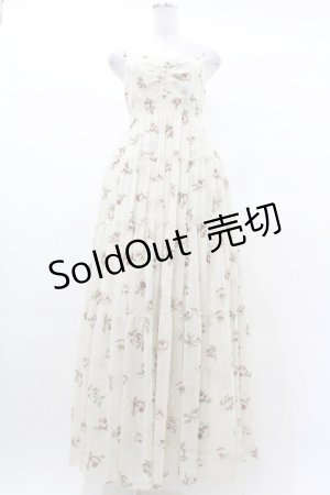 画像: JESUS DIAMANTE / ディアマンテカリブマキシ 40 バルドー薔薇柄 H-25-03-14-1017-JE-OP-NS-ZH